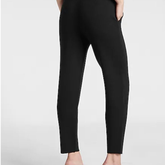 Express - High Waisted Seamed Sweater Carrot Ankle Pant - Picture 4 of 8